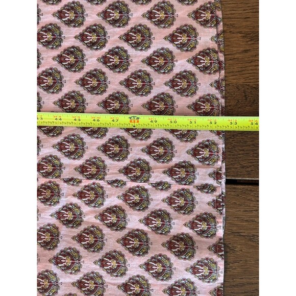 Roller Rabbit Paisley Print Caftan Dress Women’s S Pink Multi Side Slits Buttons - Picture 12 of 12